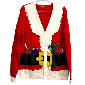 PRICE REDUCED!!! Santa Christmas Cardigan Ugly Sweater Party